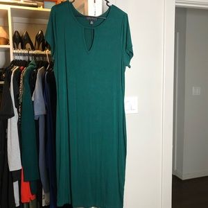 Emerald green Forever 21 dress